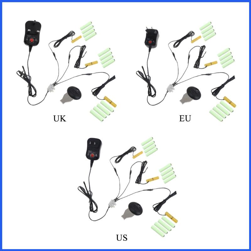 Bộ Pin 3 Trong 1 AC-DC 3V 4.5V 6V 9V AAA Thay Thế 2-8AAA Cho Đồ Chơi Khóa Cửa
