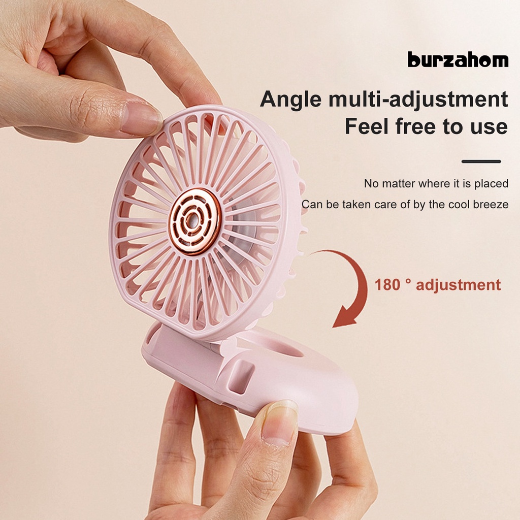 1 Bộ Quạt USB Gấp 180 Độ Gió Mạnh 3 Bánh Răng Có Thể Sạc Lại 3 Trong 1