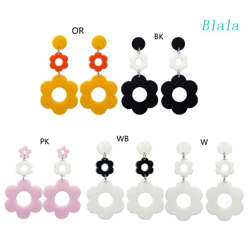 Đôi Bông Tai Hình Hoa Cúc Bằng Nhựa Acrylic Cho Nữ