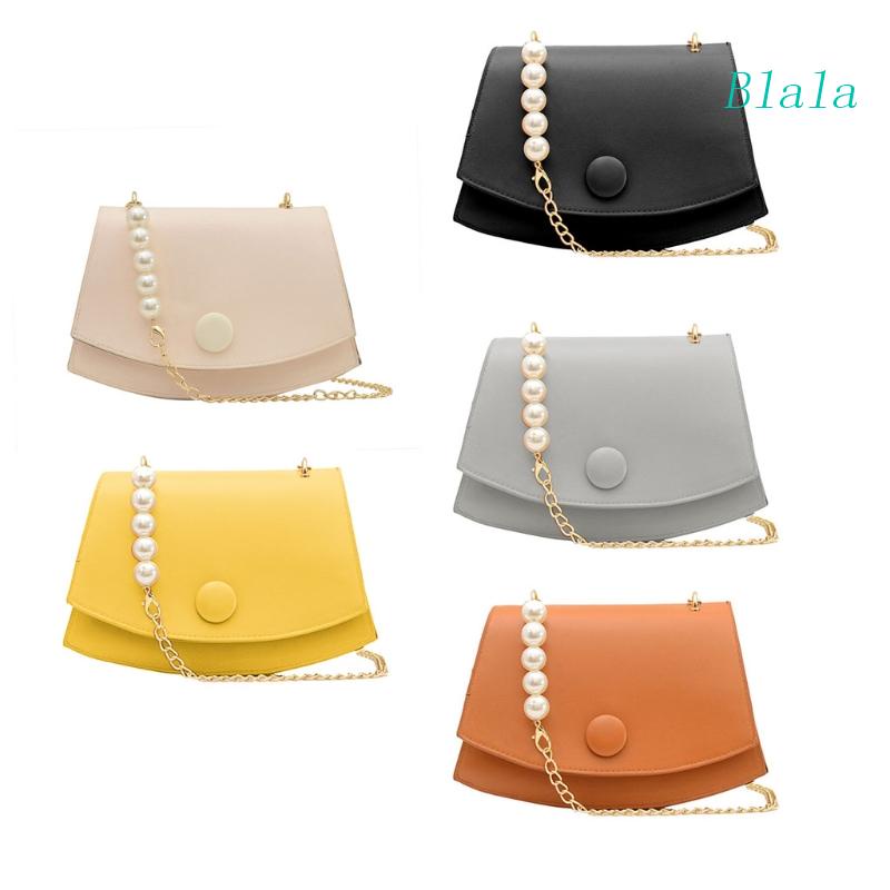 Túi Xách Da PU Phối Dây Xích Đeo Vai Thời Trang Mùa Hè Cho Nữ