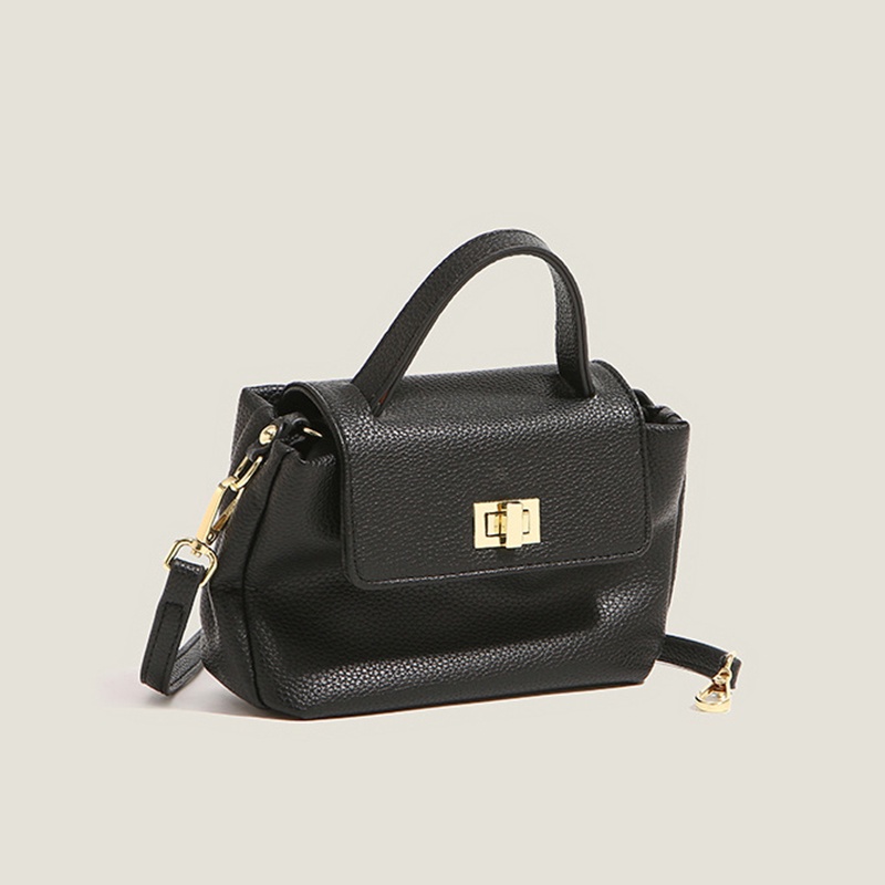 Túi Đeo Chéo Da Mềm Dáng Vuông Nhỏ Màu Trơn Họa Tiết Vỏ Quả Vải Thời Trang Cao Cấp Cho Nữ