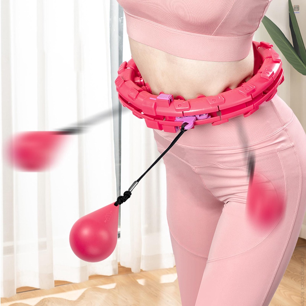 Vòng Lắc Eo Mát Xa 2 Trong 1 24 Nút Tự Động Xoay Hỗ Trợ Giảm Cân Cho Người Lớn Và Trẻ Em