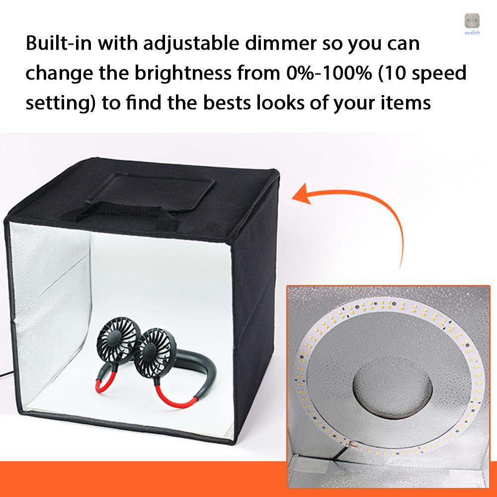 Lều Chụp Ảnh Có Đèn LED 144 Bóng Mềm Cổng USB Mang Đi Tiện Dụng