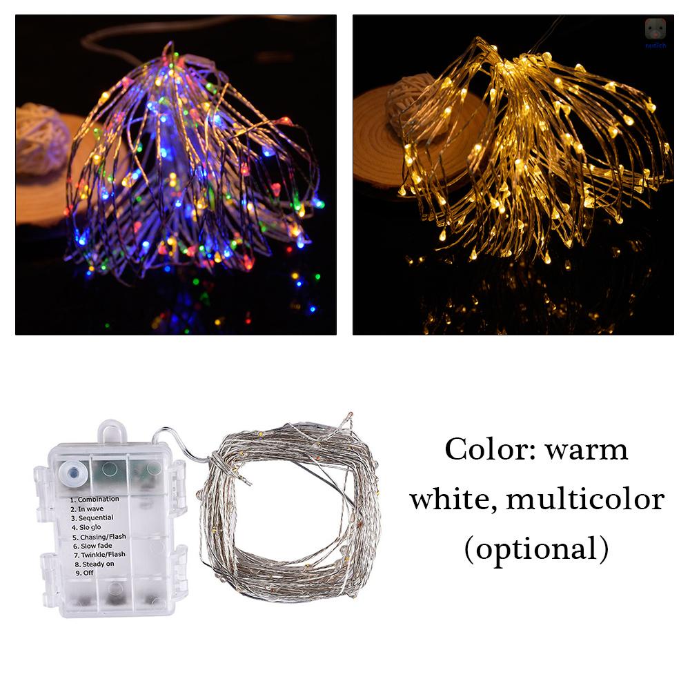 Dây Đèn Led BZ208 10M 100 Bóng 8 Mẫu Trang Trí Sân Vườn