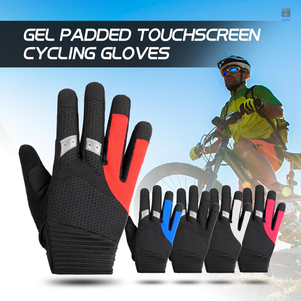 Găng Tay Chống Sốc Chạy Xe Đạp Leo Núi Có Đệm Gel SAHOO Màn Hình Cảm Ứng Dành Cho Nam Và Nữ