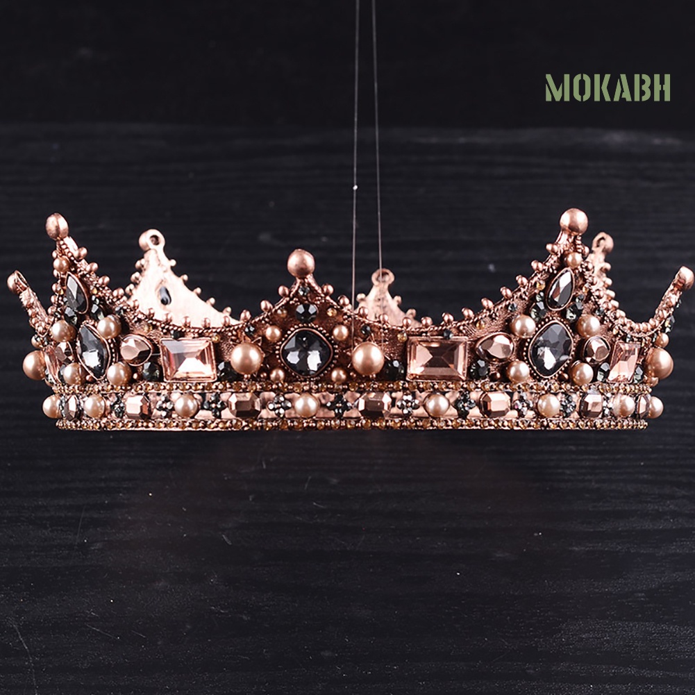 Cài Tóc Hình Vương Miện Nữ Hoàng Phong Cách Baroque Cổ Điển