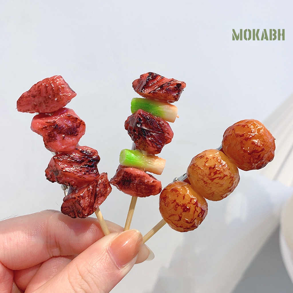 [Mok Abh] Kẹp Tóc Hình Thức Ăn Dùng Trang Trí Tiệc Cho Nữ