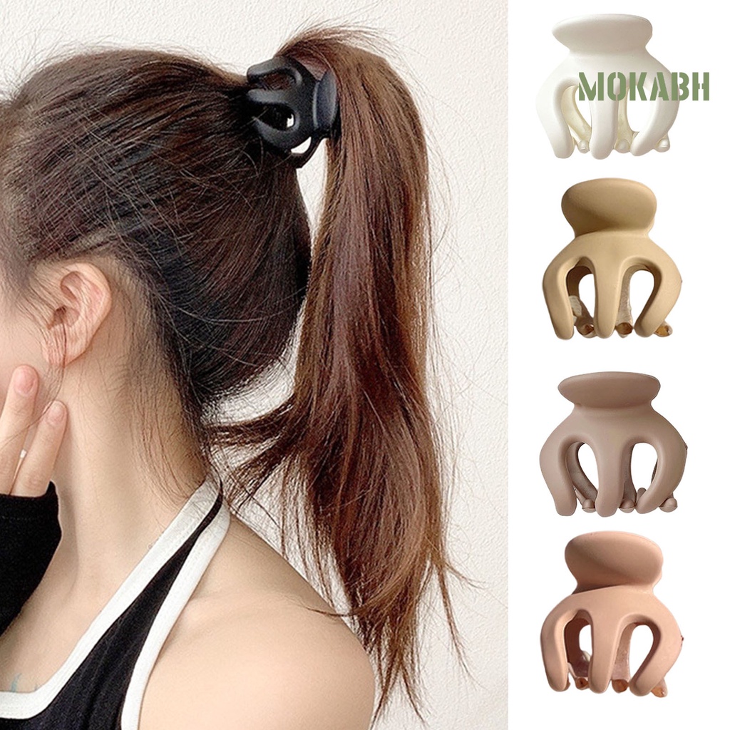 Kẹp Tóc Màu Trơn Hình Răng Chéo Thời Trang DIY