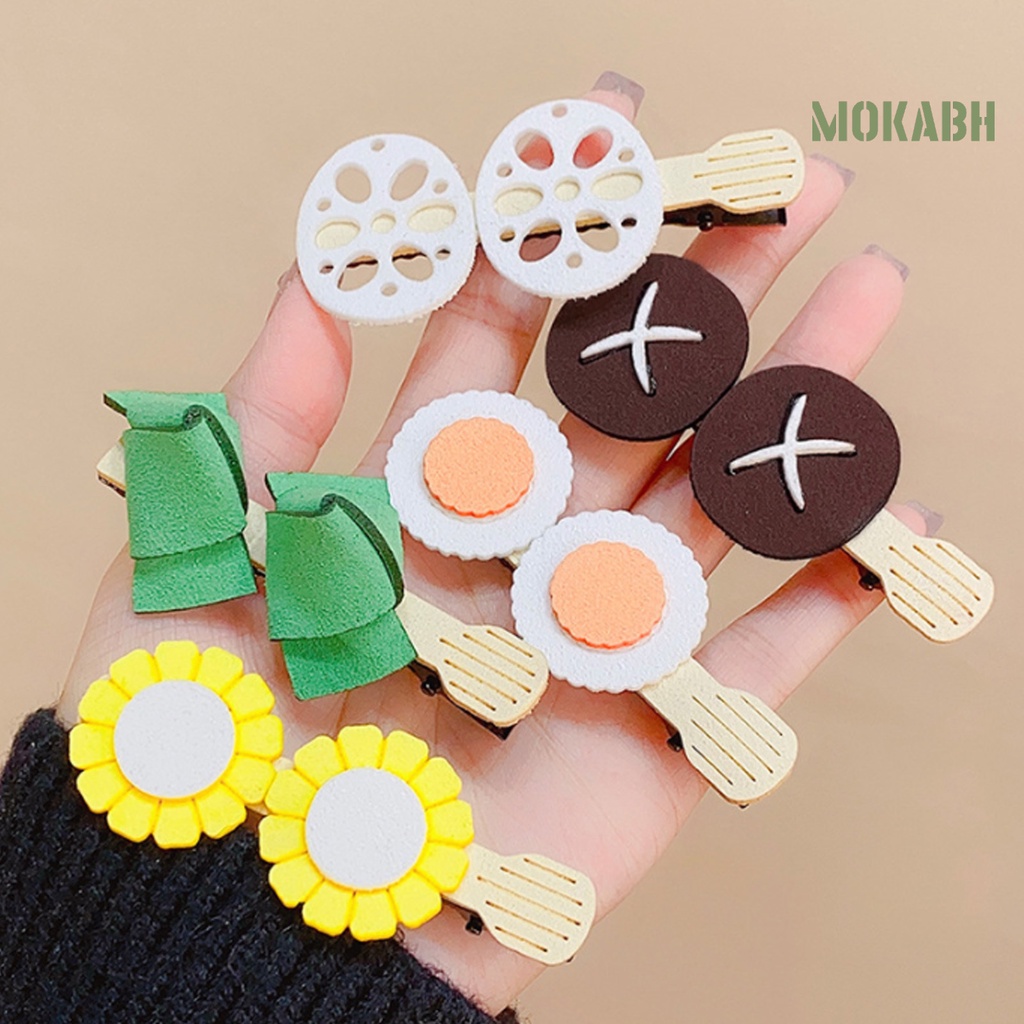 Kẹp Tóc Hình Cây Nấm Bằng Thép Không Gỉ Chống Trượt Cho Nữ