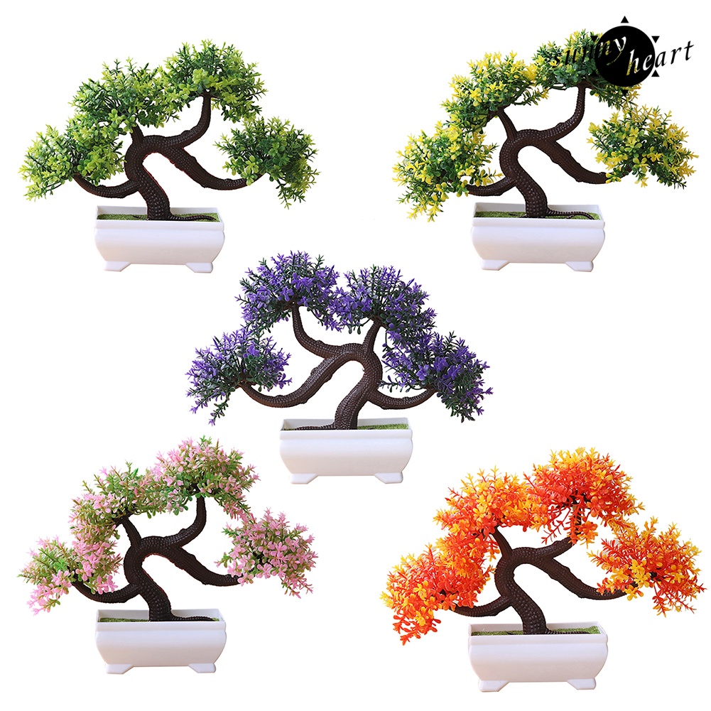 Chậu Cây Bonsai Giả Trang Trí Nhà Cửa / Khách Sạn