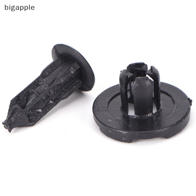 FENDER Set 50 Đinh Tán Nhựa Màu Đen 8mm Phụ Kiện Dành Cho Xe Ô Tô Set 50 Đinh Tán Nhựa 8mm Màu Đen Cho Xe Hơi Ốp Điện Thoại Thời Trang Cho Iphone 50X 8 50X 8