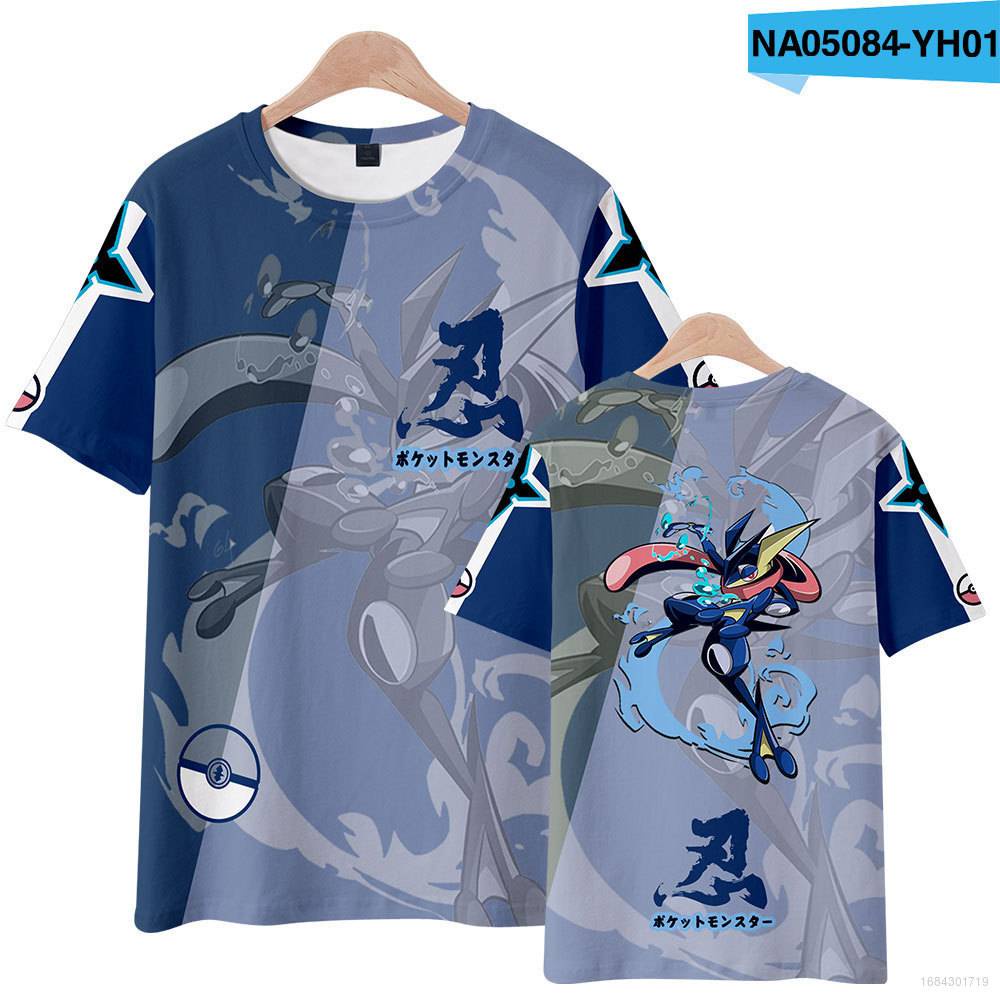 Áo Thun Tay Ngắn In Họa Tiết Hoạt Hình Pokemon 3d Phong Cách Harajuku Thời Trang Cho Trẻ Em Và Người Lớn