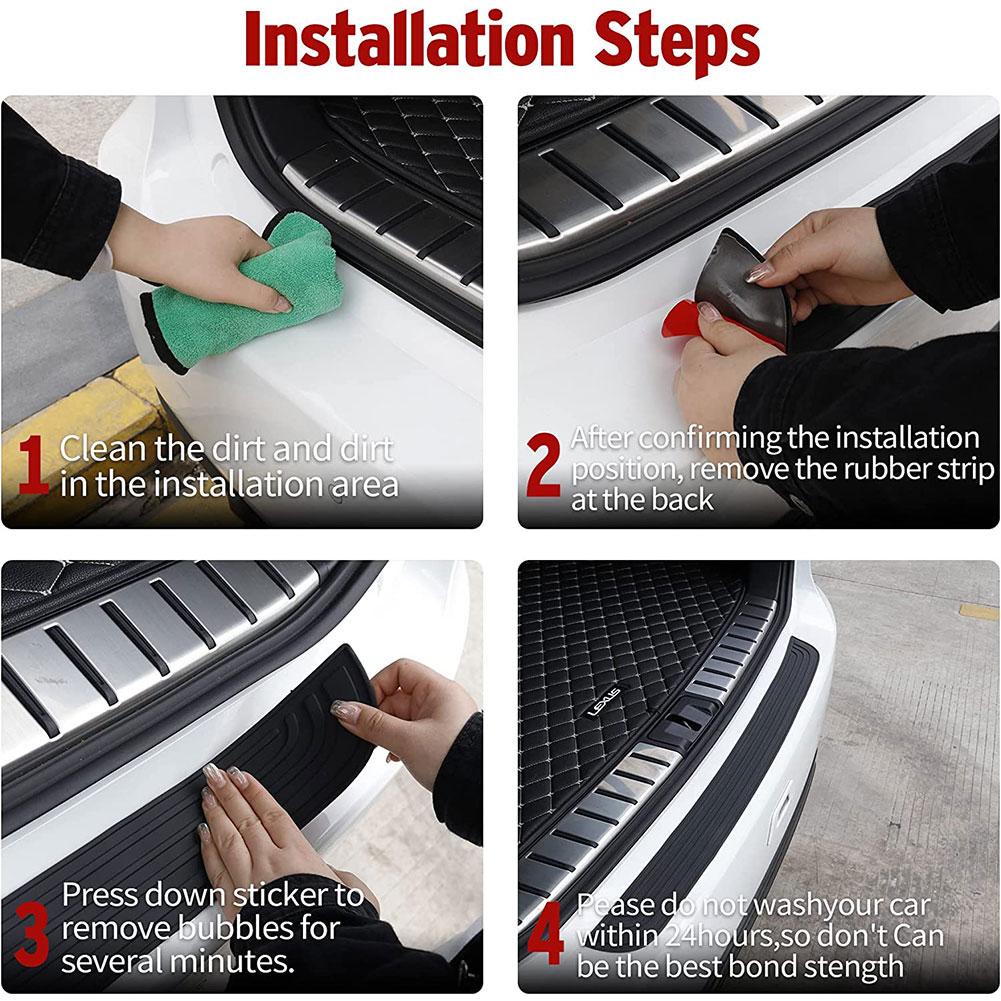 1 * Dải Dán Bảo Vệ Chống Trầy Chống Va Chạm Cho Cốp Xe Hơi I7Y6