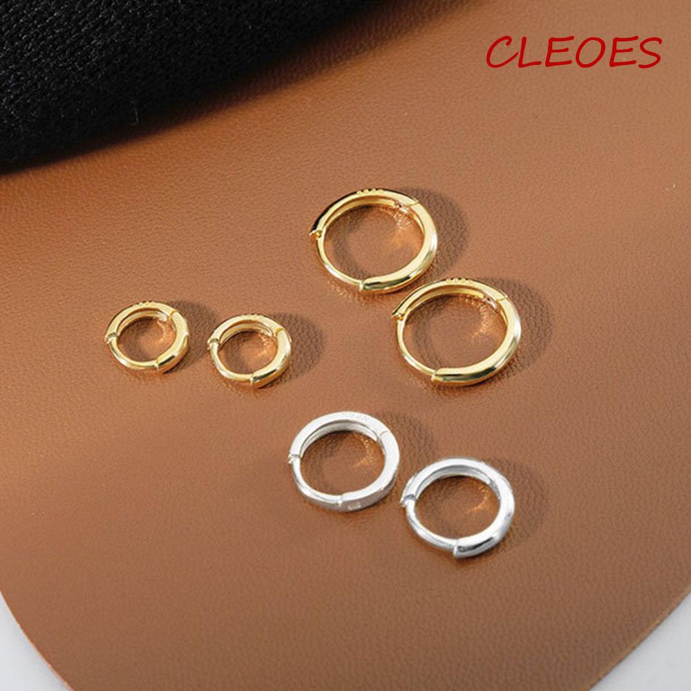 Khuyên Tai Tròn Phong Cách Hàn Quốc 6mm / 8mm / 10mm / 12mm