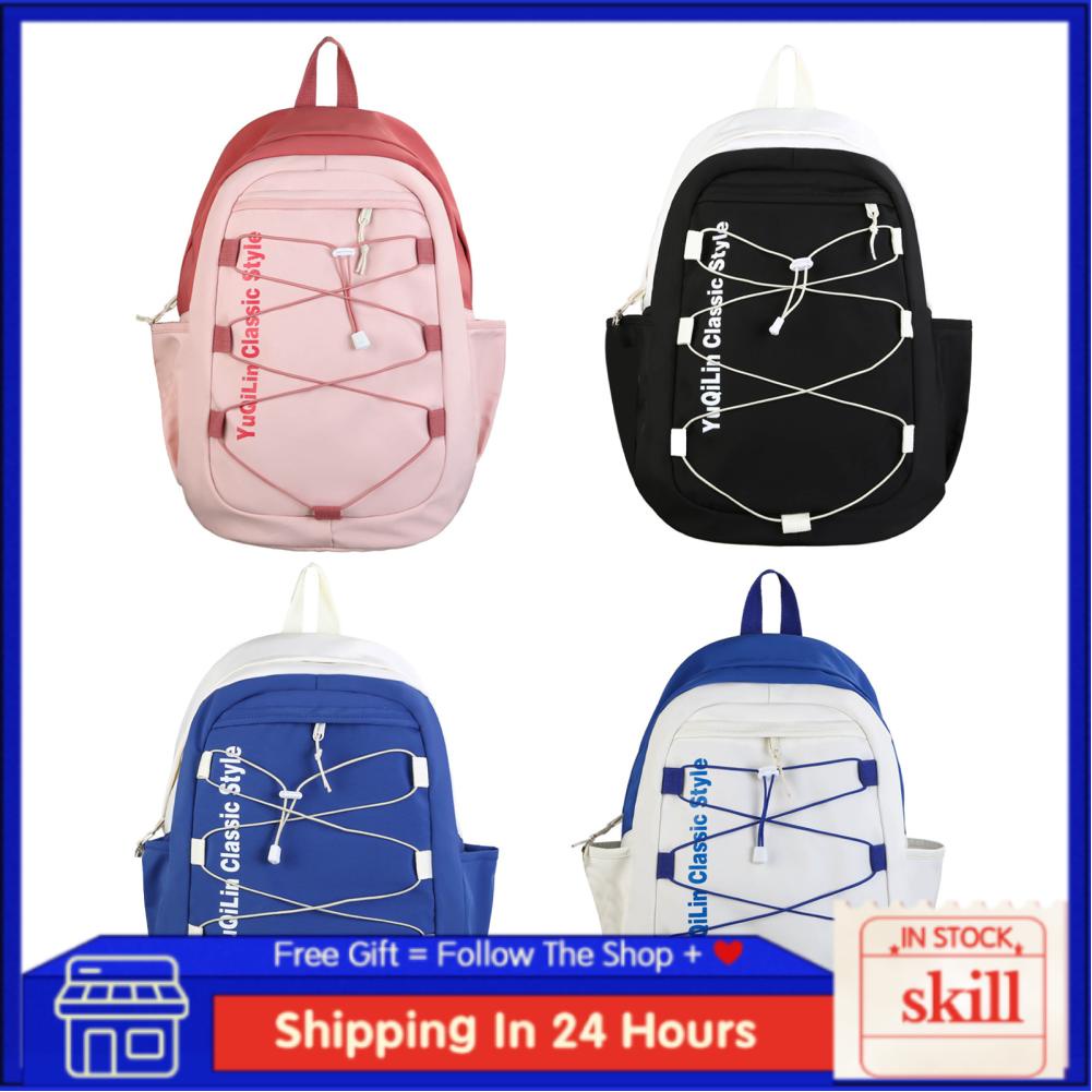 Skill School Backpack  Casual Extra Large Zipper Fashionable for Lady Dating