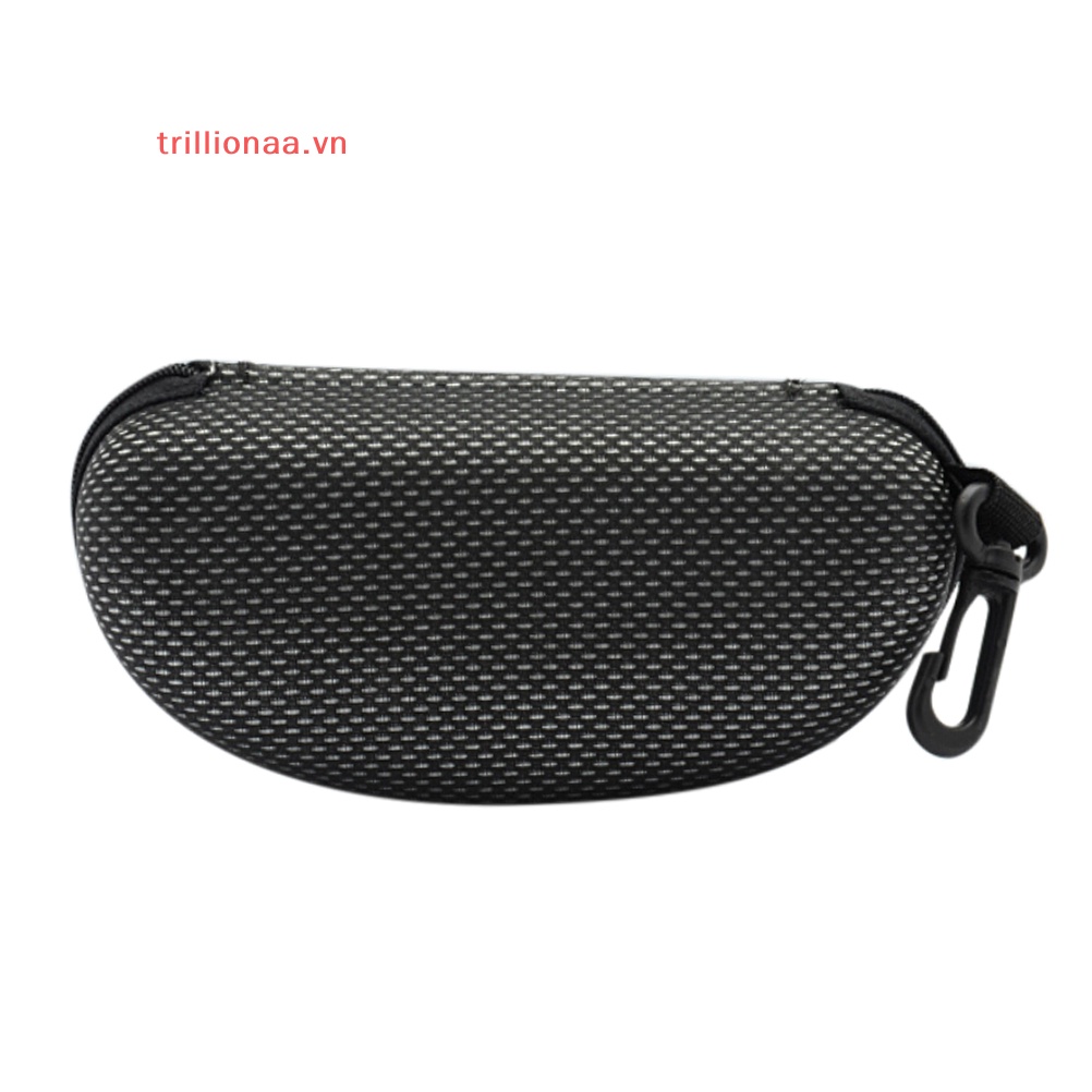 Hộp Đựng Mắt Kính Màu Đen Có Khóa Kéo Tiện Dụng