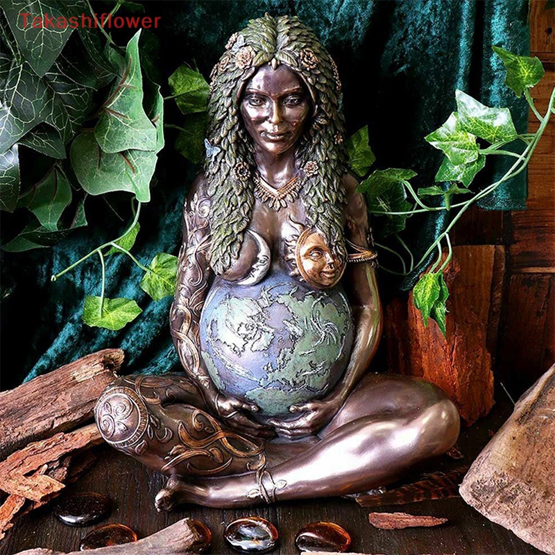 Đồ trang trí Nhân Vật Mẹ Và Trái Đất Kích Thước 15CM Bằng Polyresin