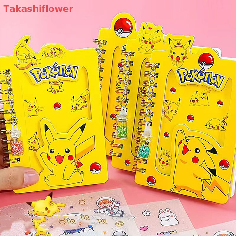Sổ Tay Hình Pokemon 3D Dạng Cát Chảy Dễ Thương Xinh Xắn