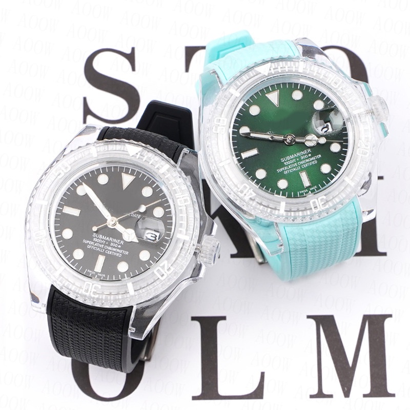 Dây Đeo Silicone Mặt Cong Chống Nước Cho Rolex Submariner Omega Joint Moonswatch 20mm