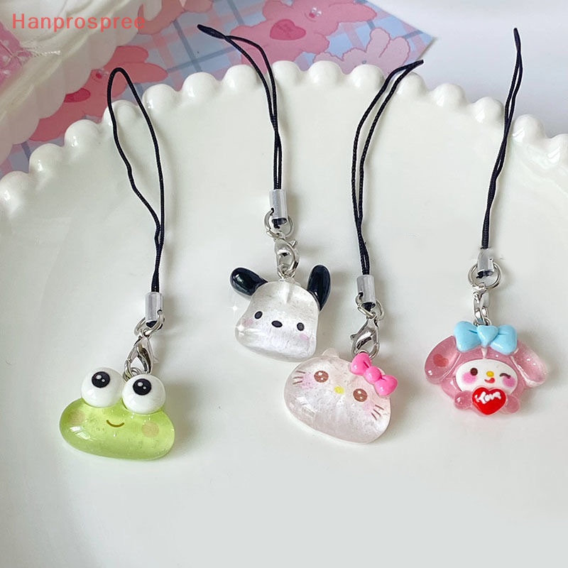 Hanprospree > Ốp Điện Thoại Hình Búp Bê Melody Cinnamoroll Dây Đeo Mặt Búp Bê Sanrio Kuromi Dễ Thương Thích Hợp Làm Quà Tặng Cho Nữ Sinh