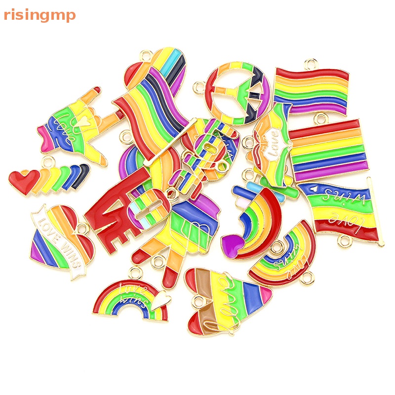 Set 20 Mặt Dây Chuyền / Bông Tai / Vòng Tay DIY Hình Trái Tim / Giọt Nước Mưa