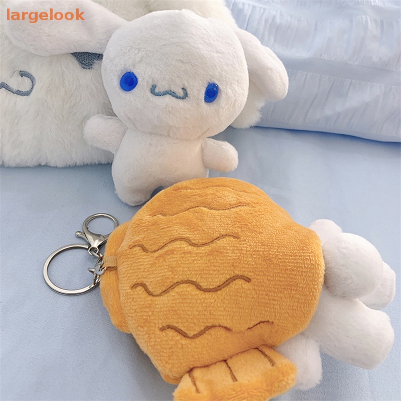 Thú Nhồi Bông Hình Chú Chó Taiyaki Dễ Thương 13Cm Trang Trí Túi Xách / Móc Khóa