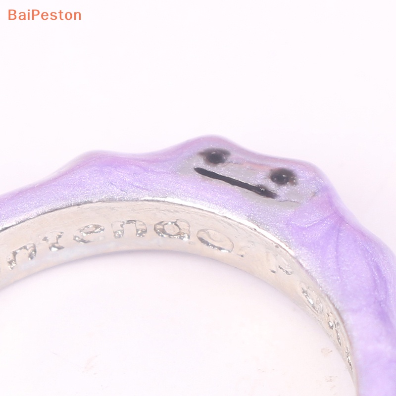 [BaiPeston] Nhẫn Hở Hình Quái Vật Nhỏ Điều Chỉnh Được Phong Cách Hàn Quốc Quà Tặng Cho Thanh Thiế