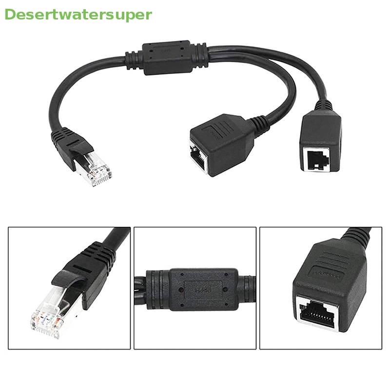 Bộ Chia Mạng LAN RJ45 1 Đầu Dương Sang 2 Đầu Âm Cat6