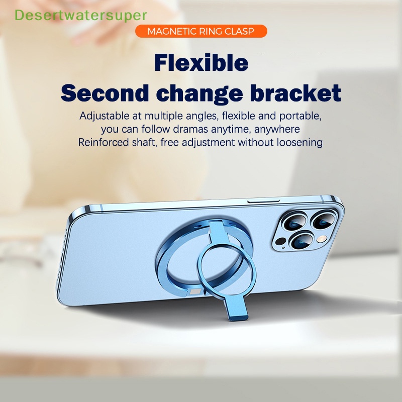 Nhẫn Móc Điện Thoại Siêu Mỏng Nam Châm Xoay 360 Độ