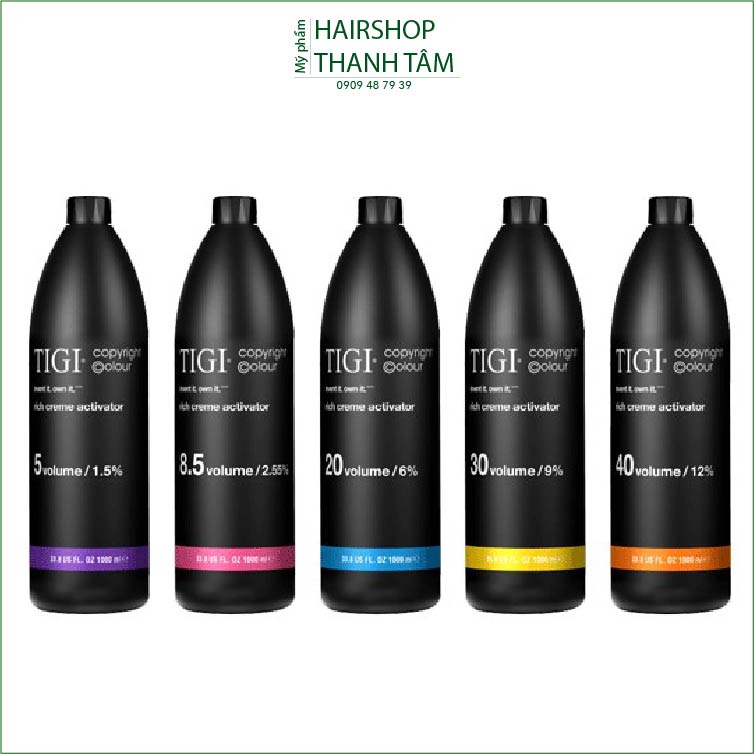 Kem Oxy trợ nhuộm TIGI Copyright Rich Creme Activator 1000ml - chính hãng