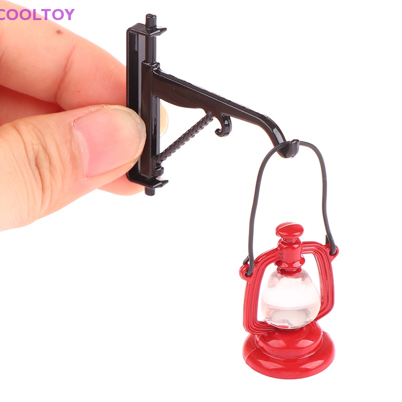 Cooltoy 1 Bộ Đèn Dầu Dầu Trang Trí Nhà Búp Bê 1: 12 Phong Cách Retro Kèm Giá Treo