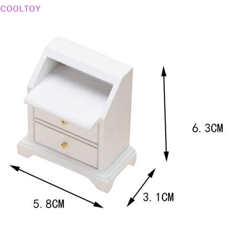 Tủ Ngăn Kéo Để Bàn Trang Trí Nhà Búp Bê Tỉ Lệ 1 / 12 DIY