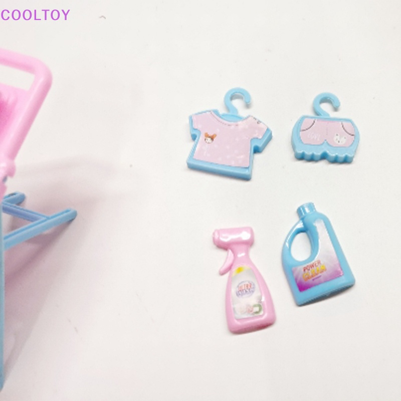 1 Bộ Bàn Ủi Quần Áo Mini Bằng Nhựa Tỉ Lệ 1: 12 Trang Trí Nhà Búp Bê