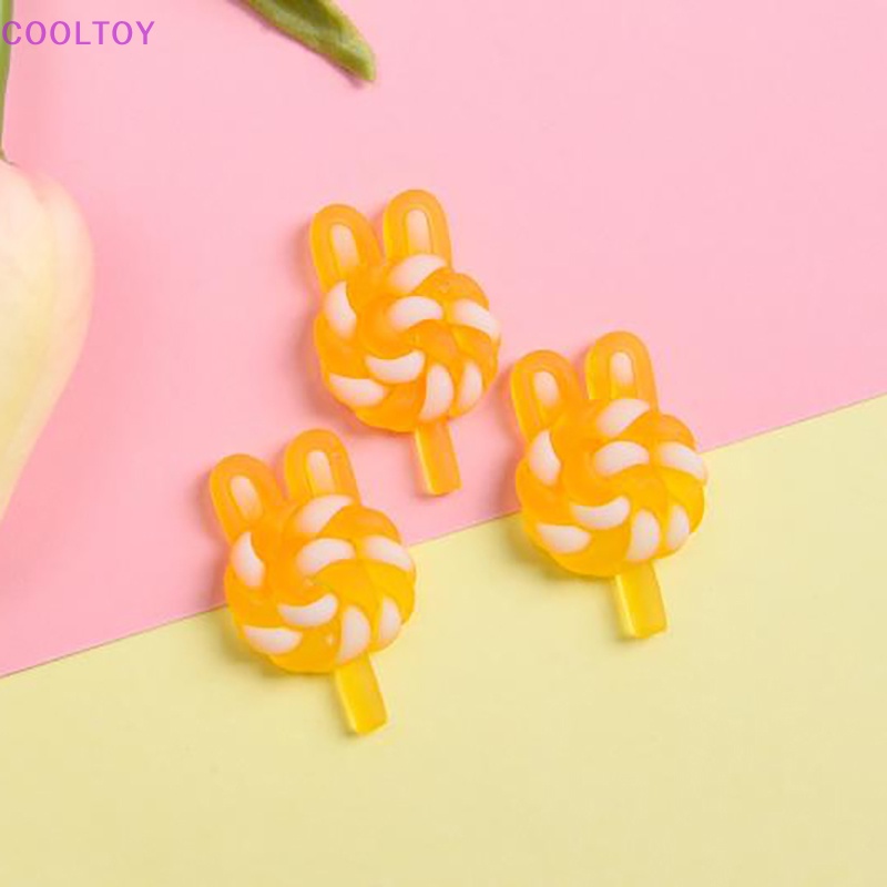 Set 10 Kẹo Mút Nhựa Phát Quang DIY Màu Sắc Ngẫu Nhiên Cho Nhà Búp Bê