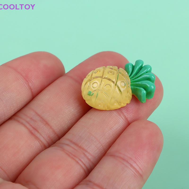 Cooltoy Set 20 Miếng Dán Resin Hình Trái Dứa DIY Dễ Thương Cho Điện Thoại Di Động