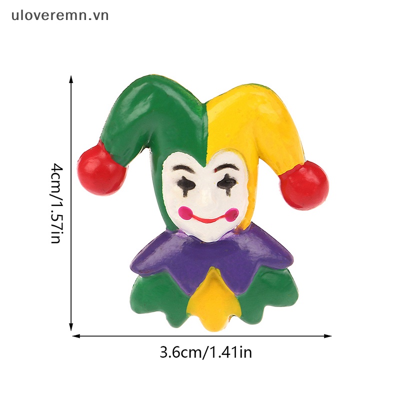 1 Đồ trang trí Chú Hề Mini Trang Trí Tiểu Cảnh Tỉ Lệ 1: 12