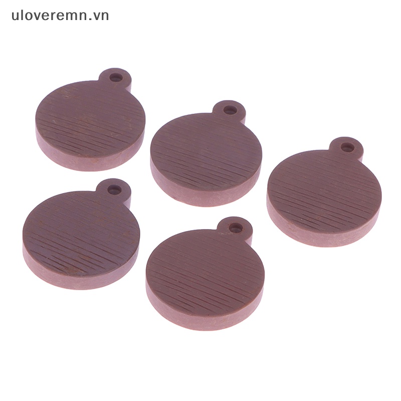 Set 5 Khay Nướng Bánh Mini Bằng Gỗ Màu Sắc Dành Cho Nhà Búp Bê