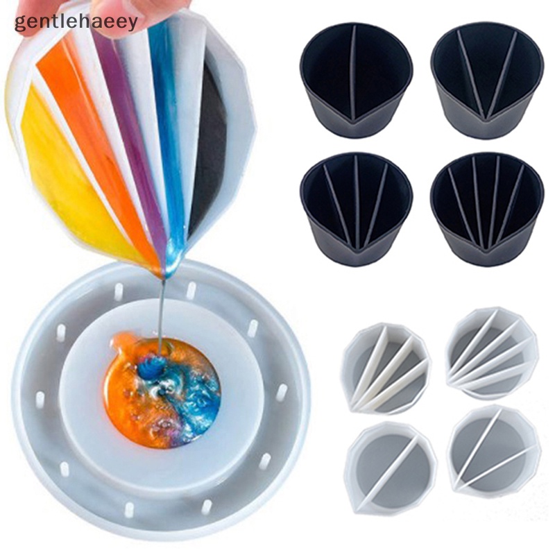 Cốc Silicone Chia 2 / 3 / 4 / 5 Ngăn Có Thể Tái Sử Dụng Tiện Lợi