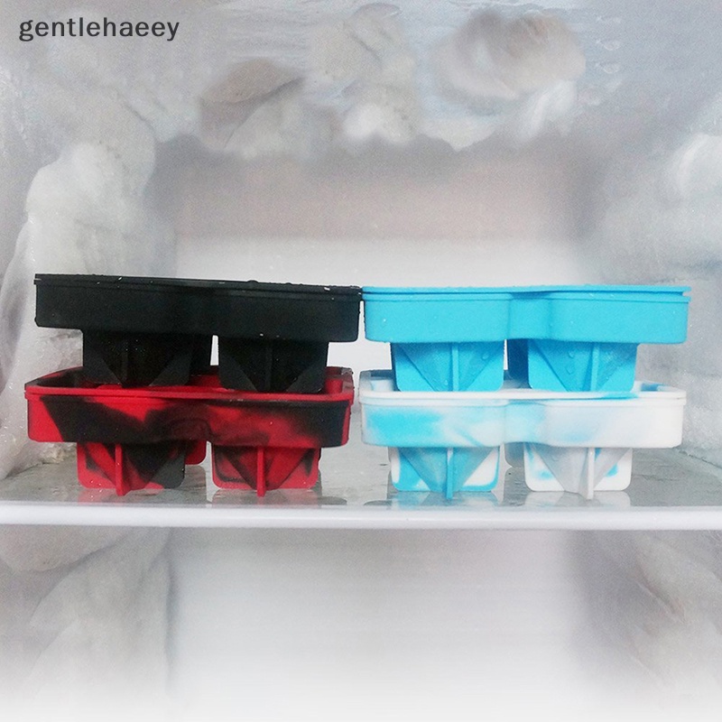 Khuôn Silicone Làm Đá Viên / Sô Cô La 4 Ngăn Tạo Hình 3D DIY