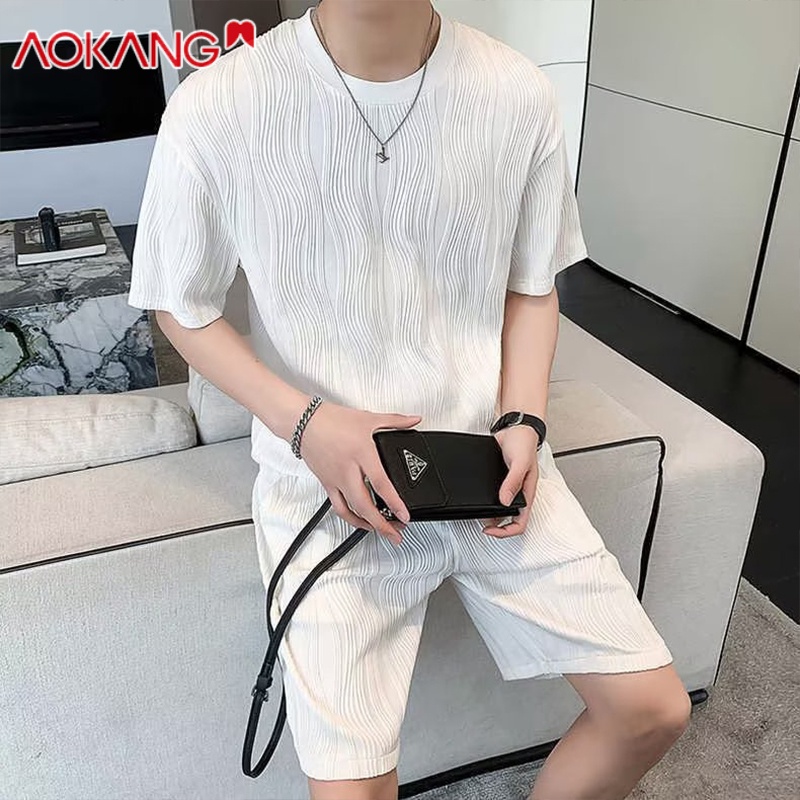 Set Đồ Thể Thao Ngắn Tay Phong Cách Năng Động Trẻ Trung Dành Cho Nam