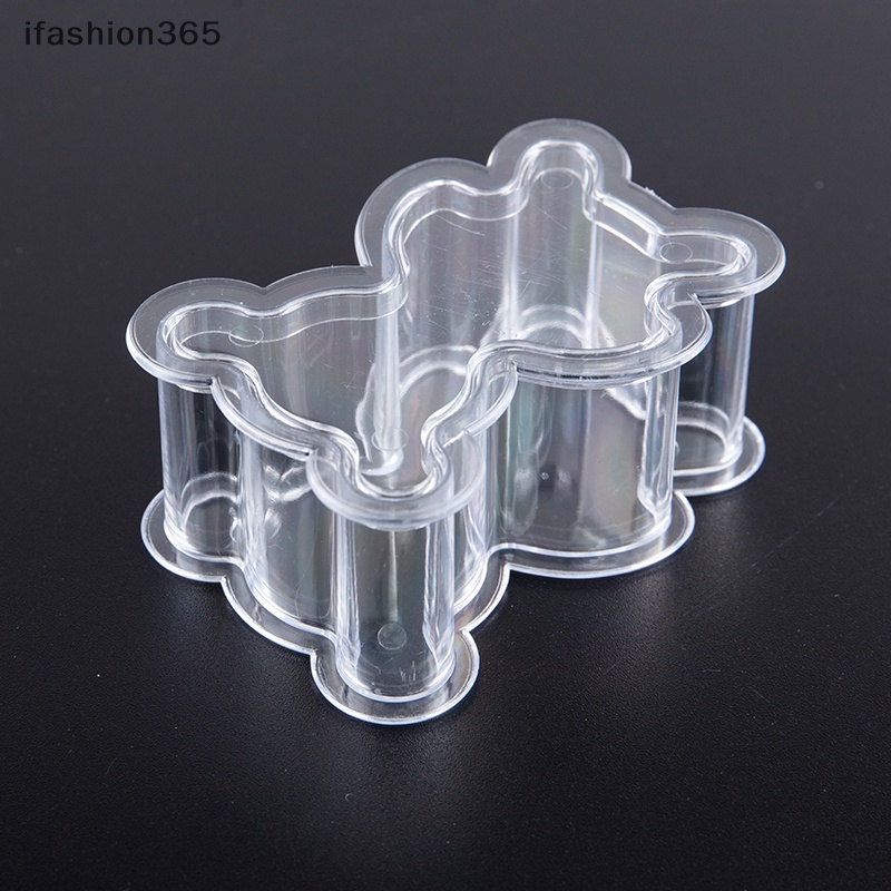Hộp Đựng Kẹo Bằng Nhựa Trong Suốt Hình Gấu Sáng Tạo DIY ifashion365