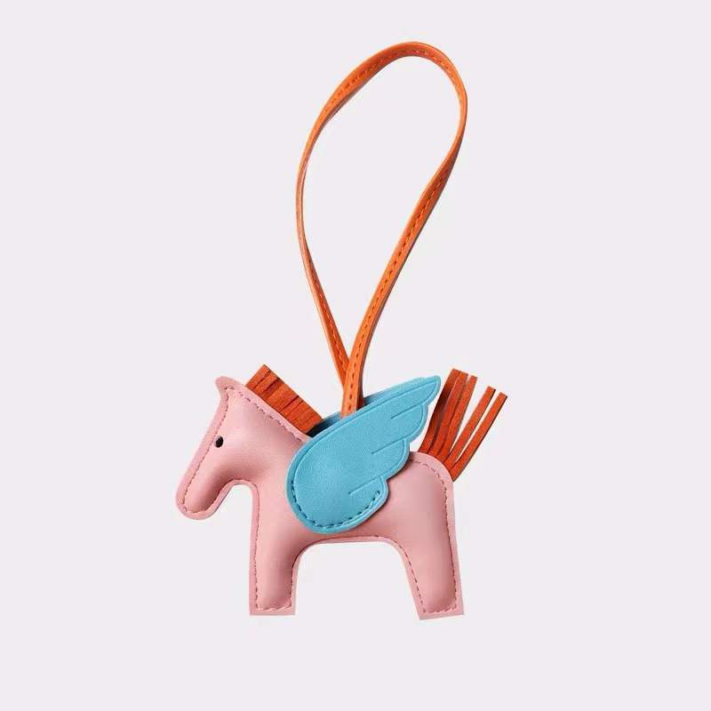 Móc Khóa Da Hình Ngựa Một Sừng Mini Xinh Xắn