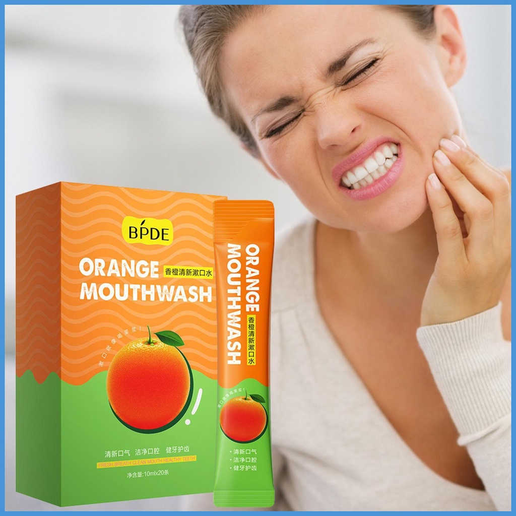 Dụng Cụ Làm Sạch Răng Miệng Hương Trái Cây Kích Thước Nhỏ Gọn Dùng Khi Đi Du Lịch luvn