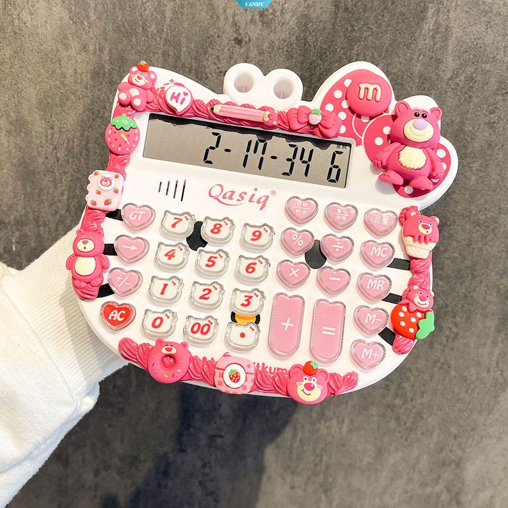Máy Tính Báo Cáo Bằng Giọng Nói Kuromi HelloKitty Kích Thước Lớn Họa Tiết Hoạt Hình Sáng Tạo Cho Học Sinh