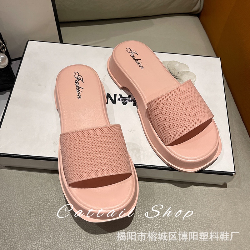 Cattail dép dép nữ dép bánh mì nữ dép bánh mì nữ Chống Trượt 052005