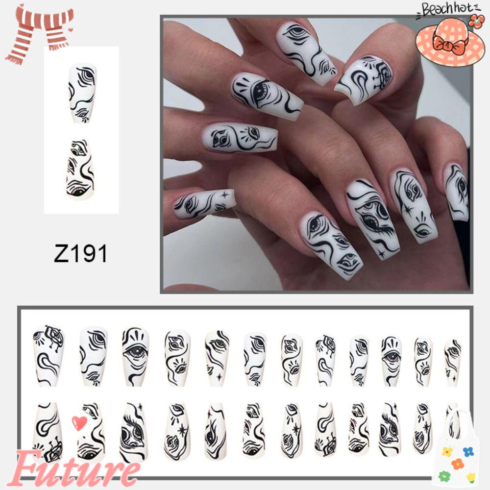 Bộ 24 Móng Tay Giả Che Phủ Toàn Diện Tháo Rời Được DIY