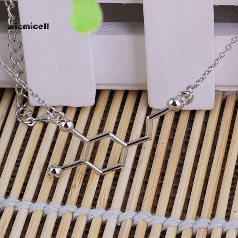 Vòng cổ Mặt Tròn Phân Tử Hóa Học DNA Serotonin Dopamine Acetylcholine