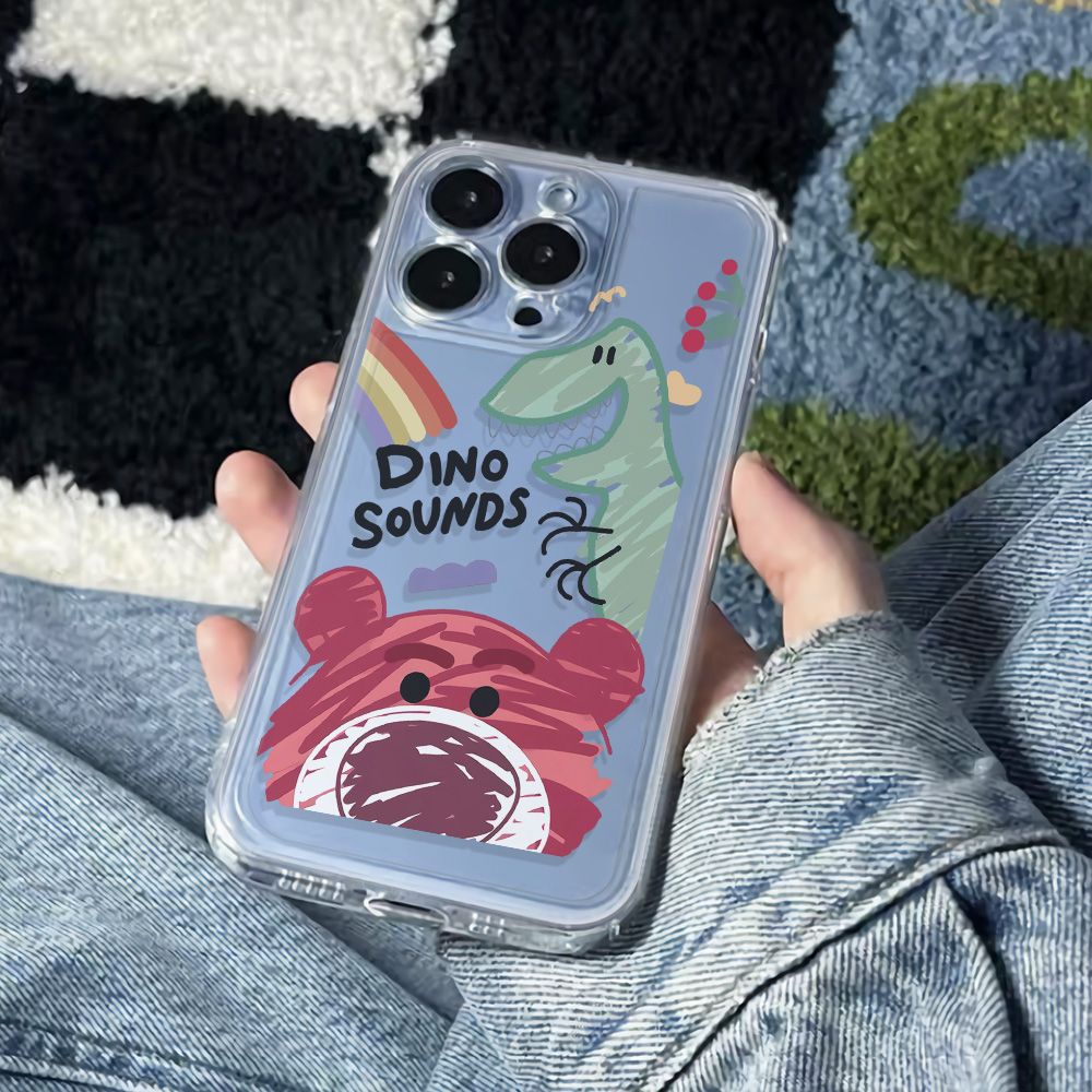 ✅Ốp Điện Thoại Mềm Chống Sốc Hình Gấu Và Dâu Tây Cho Apple Iphone 6In Plus 11 78 1213 Max 14 Pro