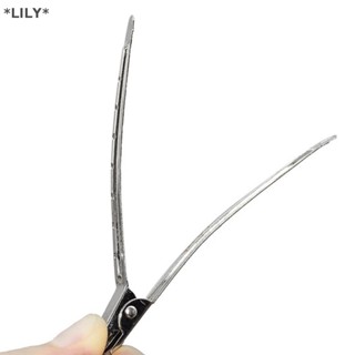  Lily 10 cái kẹp chăm sóc tóc kẹp cắt bằng thép không gỉ để làm tóc uuu 