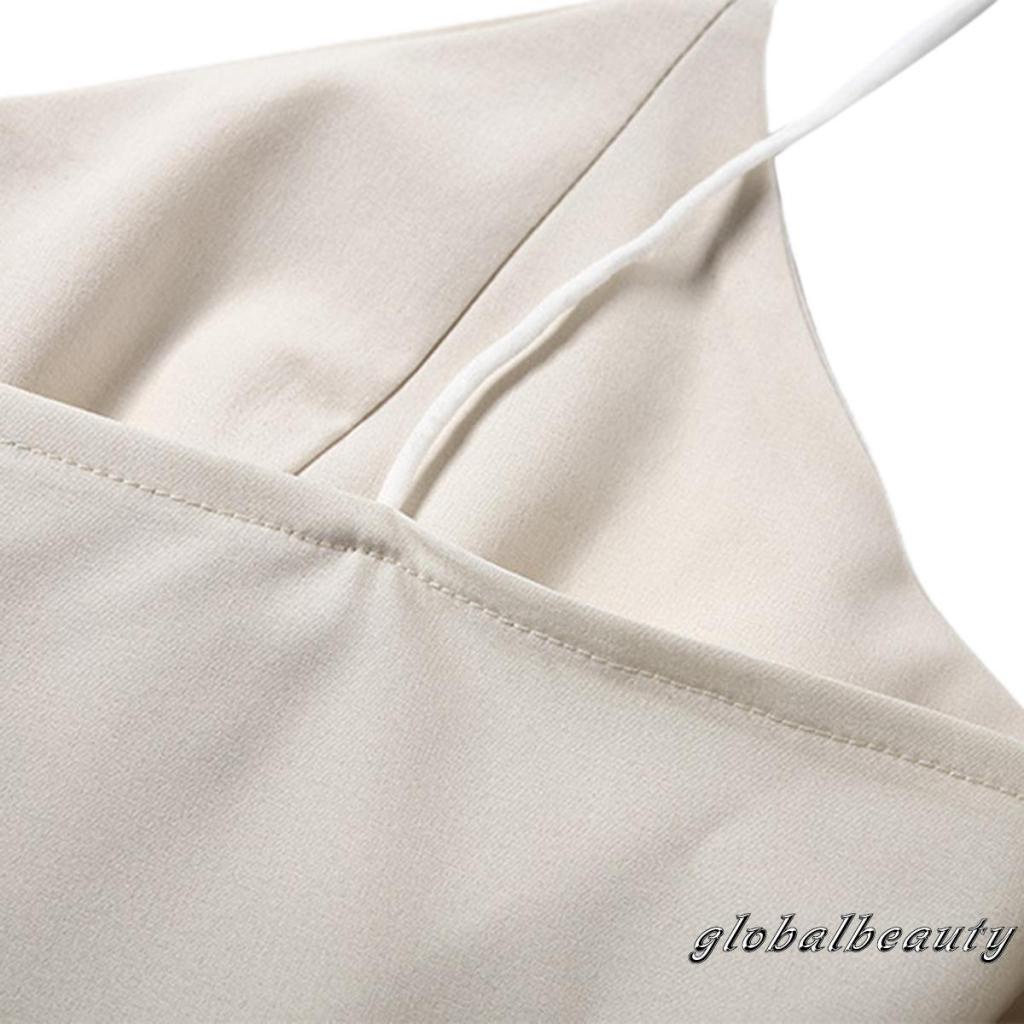 Áo Croptop Trễ Vai Cổ Chữ V Tay Phồng Gợi Cảm Cho Nữ